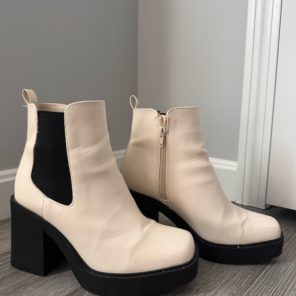 MIA Chelsea Ankle Boots with Chunky Heel